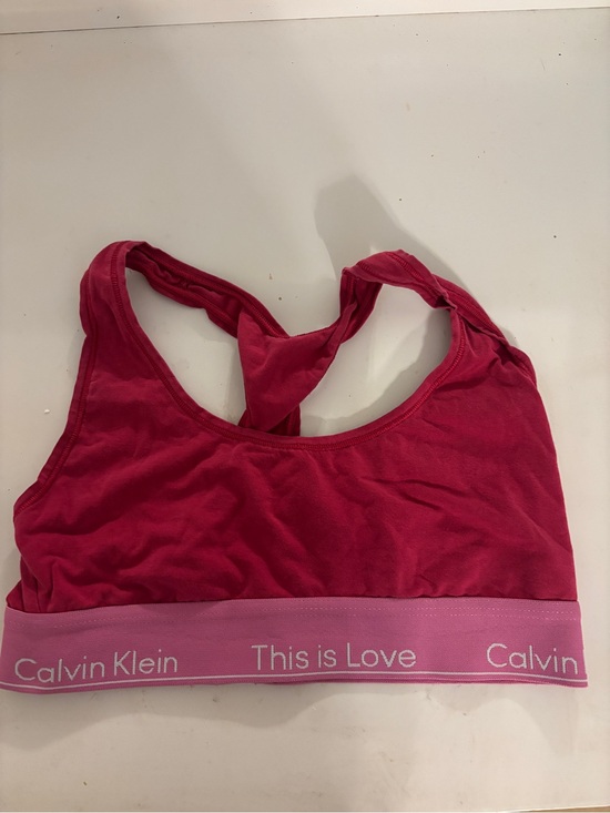 Calvin Klein Other - Calvin Klein Hot Pink and Light Pink Logo Elastic Bralette
